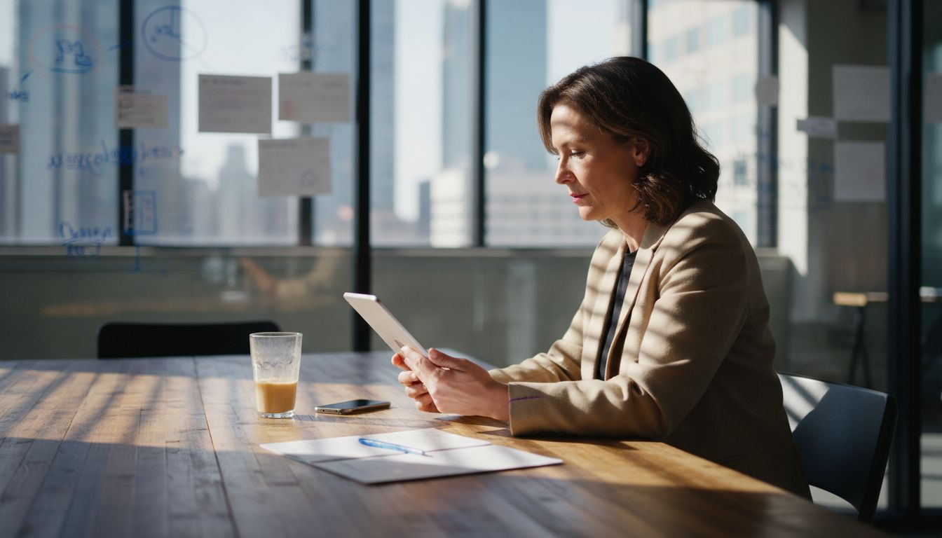 Utilisateur consultant ses messages LinkedIn à son poste de travail